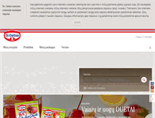 Tablet Screenshot of oetker.lt