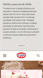 Mobile Screenshot of oetker.si