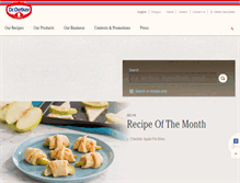 Tablet Screenshot of oetker.ca