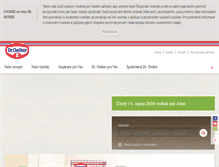 Tablet Screenshot of oetker.cz