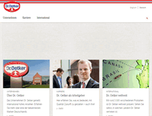Tablet Screenshot of oetker.com